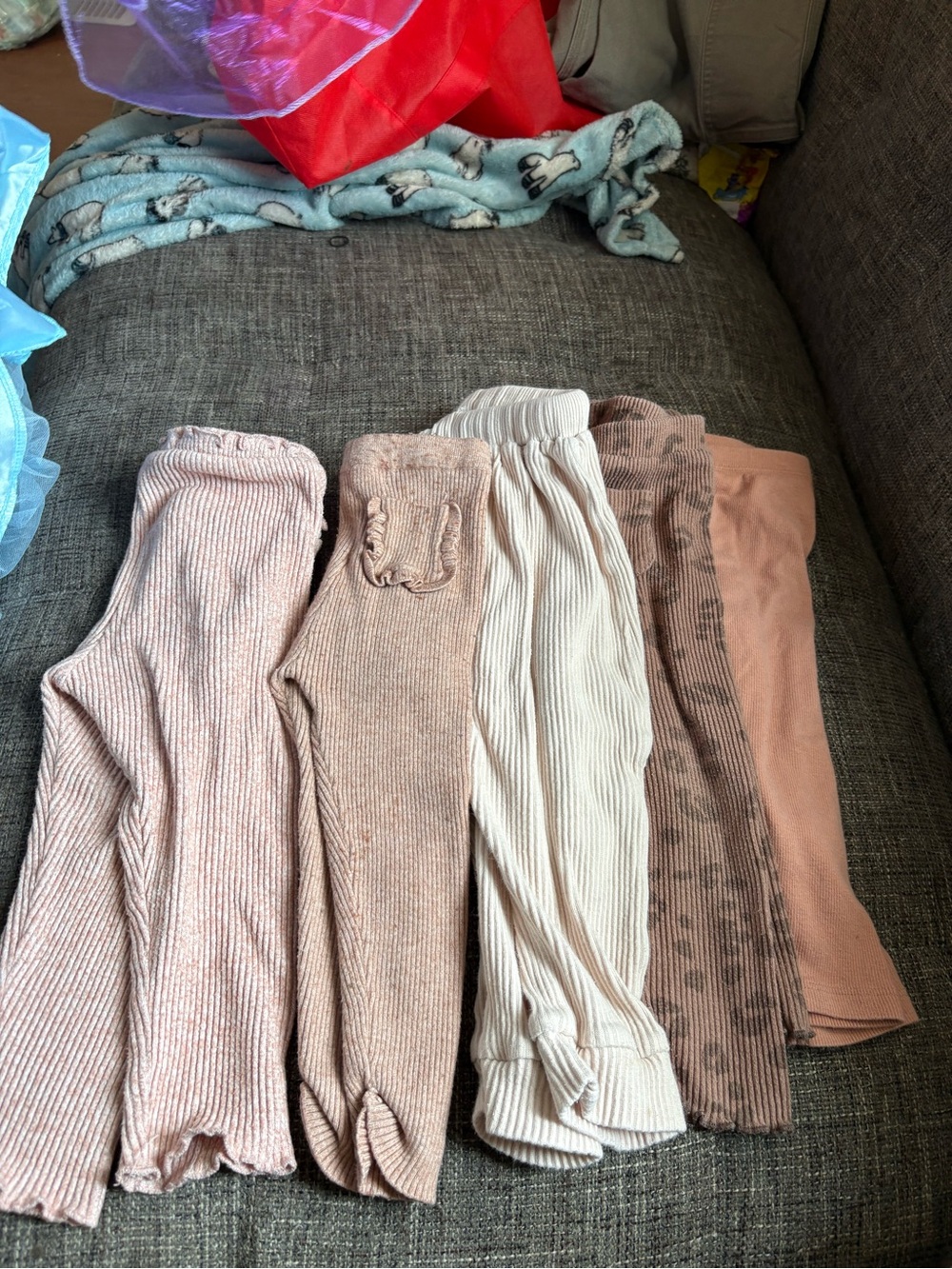 Girls Kids Ribbed Lounge Leggings - 18-24M Zara Wheat Kindly
